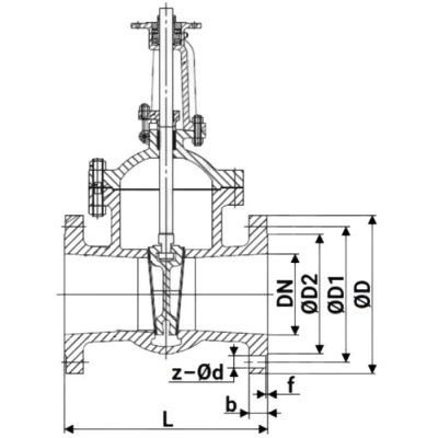 Задвижки клиновые 30нж964нж DN.ru GVWR3535M-2W-F-ОСТ Ду100 Ру25 фланцевые, корпус - сталь 12Х18Н9ТЛ, материал клина - сталь 12Х18Н9ТЛ, уплотнение - металл, GAIR, с взрывозащищенным электроприводом ГЗ-В 380В