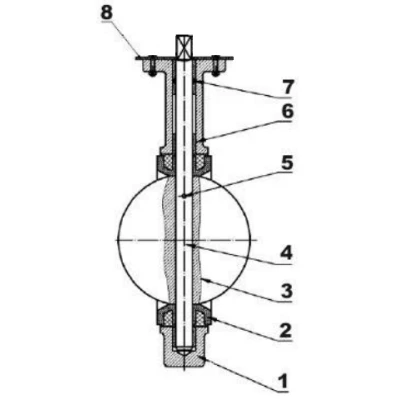 Затворы дисковые поворотные DN.ru WBV1413E-2W-Fb-H Ду40-80 Ру16, корпус - чугун GGG50, диск - чугун GGG40, уплотнение - EPDM, с пневмоприводом PA-SA, пневмораспределителем 4M310-08 220В NAMUR и магнитным переключателем ALS200D