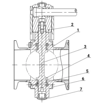 Затворы дисковые поворотные DN.ru WBV3131E-2W-W-H Ду125-150 Ру10, пищевая нержавеющая сталь 304, уплотнение - EPDM, под приварку, с пневмоприводом DN.ru PA-DA-108 двойного действия
