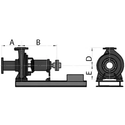 Насос фекальный Электромотор СМ200-150-400/6 поверхностный, корпус - чугун, мощность - 30кВт, напор - 22.5м, производительность - 4167л/мин, без рамы, без двигателя
