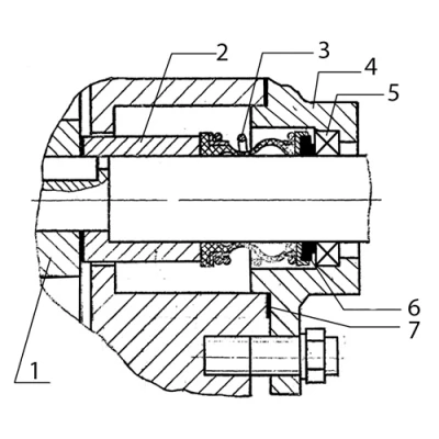 Насос консольно-моноблочный Электромотор КМ-65-50-125-С поверхностный, корпус - чугун, мощность - 3кВт, напор - 20м, производительность - 417л/мин, 220/380В, без рамы, без двигателя
