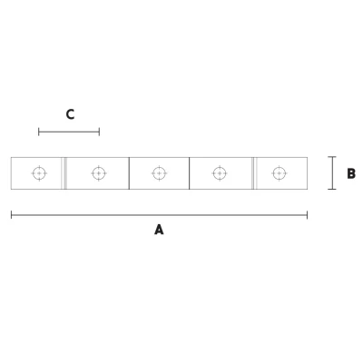 Кронштейн ELSEN тип 2Z 30 мм межосевое расстояние 75 мм корпус – сталь оцинкованная, для настенных латунных водорозеток, в комплекте с винтами