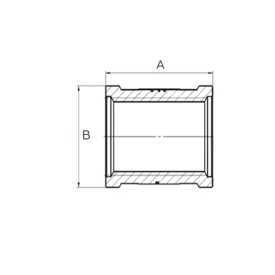 Муфты равнопроходные ELSEN Metalit 1/2″ - 1″ Ду15–25 Ру16 корпус – латунь CW617N, присоединение – внутренняя резьба