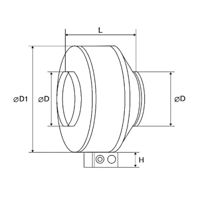 Вентиляторы канальные Energolux SDC XL 100-315 круглые, производительность - 250-1700м3/ч, корпус - металл, 230В