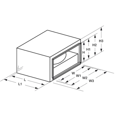 Вентилятор канальный Energolux SDRI 60-35-4 M1 прямоугольный, мощность - 0.9кВт, производительность - 4200м3/ч, корпус - оцинкованная сталь, 230В