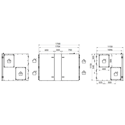 Приточно-вытяжная установка Energolux Riviera GO R-EC HRE 4000 горизонтальная, производительность - до 4000м3/ч, тип нагревателя - электрический, 380В