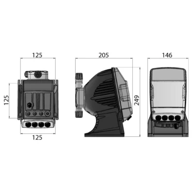 Насос дозировочный мембранный ETATRON eONE B MA 1505 поверхностный, корпус - пластик, мощность - 7/26Вт, производительность - 15л/час, 220В, с ручным управлением