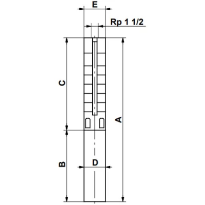 Насос скважинный Grundfos SP 5A-25 погружной, корпус - нержавеющая сталь, мощность - 2.2кВт, напор - 152м, производительность - 113л/мин, 380В