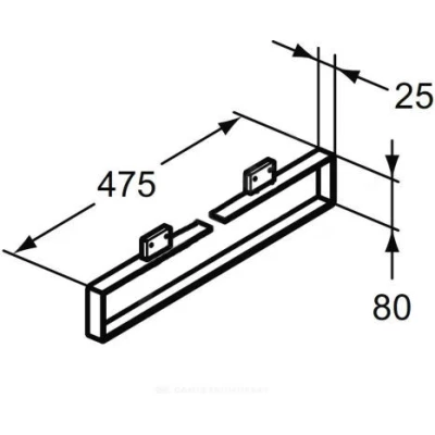Полотенцедержатель IDEAL STANDARD ADAPTO CUBO U8615AA