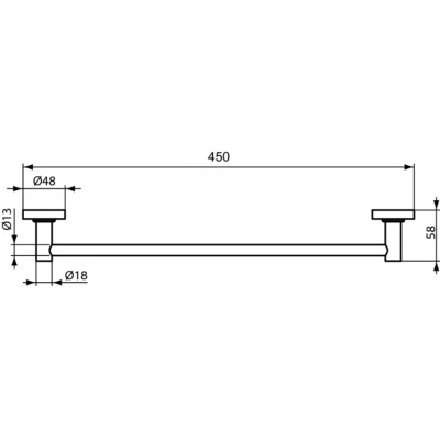 Полотенцедержатель IDEAL STANDARD IOM A9117AA