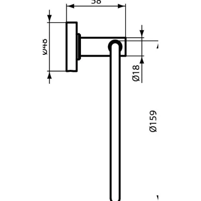 Полотенцедержатель IDEAL STANDARD IOM A9130XG