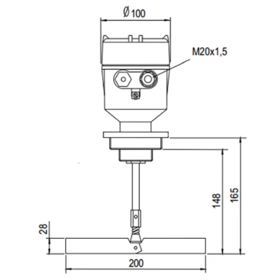 Датчики уровня ротационные INNOLEVEL N-Ex складная лопасть
