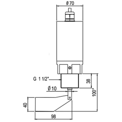 Датчики уровня ротационные INNOLEVEL PS муфтовая лопасть
