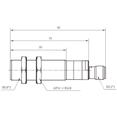 Датчик емкостный LANBAO CR18XCF08DNRY-E2 резьбовой, монтаж - заподлицо, расстояние срабатывания - 8мм, тип выходного сигнала - NPN NO+NC, соединение - разъем M12, материал корпуса - пластик, IP67