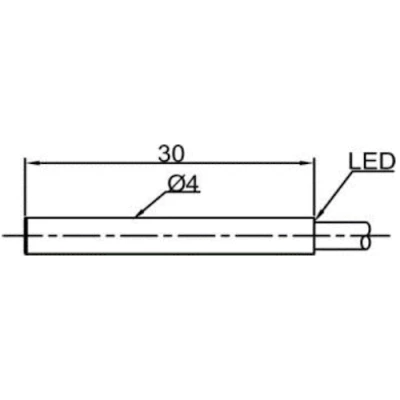 Датчик индуктивный LANBAO LR04XQAF15DNOY цилиндрический, монтаж - заподлицо, расстояние срабатывания - 1.5мм, тип выходного сигнала - NPN NO, соединение - кабель 2м, материал корпуса - сталь нержавеющая, IP67