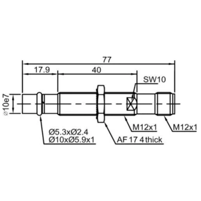 Датчик индуктивный LANBAO LR12XBF15DPCB-E2 резьбовой, монтаж - заподлицо, расстояние срабатывания - 1.5мм, тип выходного сигнала - PNP NC, соединение - разъем M12, материал корпуса - сталь нержавеющая, IP68