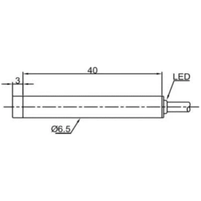 Датчик индуктивный LANBAO LR6.5QBN04DPOY цилиндрический, монтаж - незаподлицо, расстояние срабатывания - 4мм, тип выходного сигнала - PNP NO, соединение - кабель 2м, материал корпуса - сталь нержавеющая, IP67