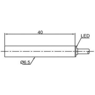 Датчик индуктивный LANBAO LR6.5QBF02DNCY цилиндрический, монтаж - заподлицо, расстояние срабатывания - 2мм, тип выходного сигнала - NPN NC, соединение - кабель 2м, материал корпуса - сталь нержавеющая, IP67