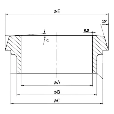 Штуцеры конические LEADTEK, корпус - нержавеющая сталь AISI304 (CF8), присоединение - под приварку, DIN 11851