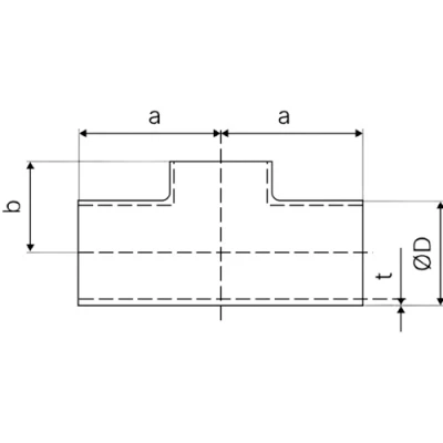 Тройники короткие LEADTEK, корпус - нержавеющая сталь AISI304 (CF8), присоединение - под приварку, SMS стандарт