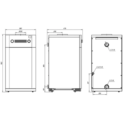 Котел газовый Лемакс Classic 50 напольный одноконтурный, мощность - 50кВт, камера - открытая