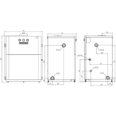Котел газовый Лемакс Classic 100 напольный одноконтурный, мощность - 98кВт, камера - открытая