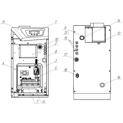 Котел газовый Лемакс OMEGA CI E 50 напольный одноконтурный, мощность - 50кВт, камера - открытая