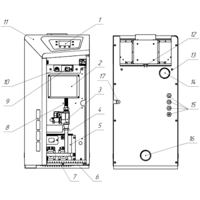Котел газовый Лемакс Omega E 50 напольный одноконтурный, мощность - 50кВт, камера - открытая