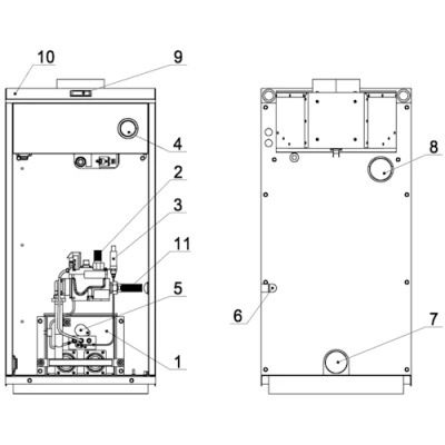 Котел газовый Лемакс Premier 17.4 напольный одноконтурный, мощность - 17.4кВт, камера - открытая