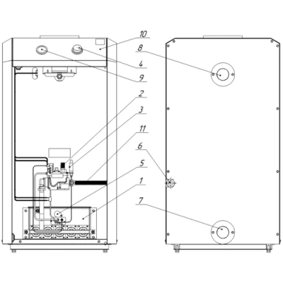 Котел газовый Лемакс Премиум 60 напольный одноконтурный, мощность - 60кВт, камера - открытая