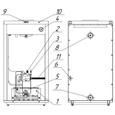 Котел газовый Лемакс Premier 55 напольный одноконтурный, мощность - 55кВт, камера - открытая