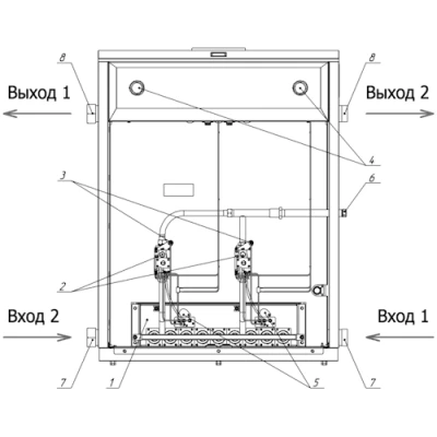 Котел газовый Лемакс Премиум ПРО 100 напольный одноконтурный, мощность - 98кВт, камера - открытая