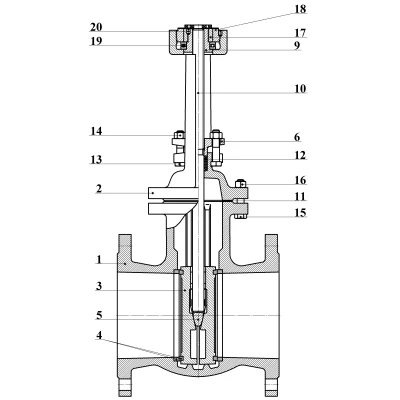 Задвижка параллельная 30ч906бр ЛМЗ Ду200 Ру16 фланцевая, клин - двухдисковый, шпиндель - выдвижной, корпус - чугун, уплотнение - металл, с электроприводом DN.ru MT-N-020EM-O2-220VAC-У1 220В