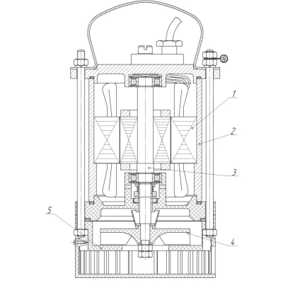 Насос дренажный МНЗ 4ГНОМ 10-10ТЗ (ГНОМ 10-10Тр) погружной, мощность - 0.85кВт, напор - 10м, производительность - 10м3/ч, до 60°C, 380В