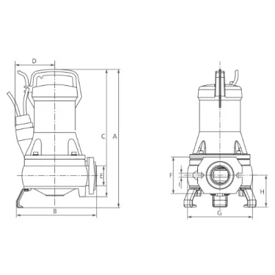 Насосы дренажные ESPA DRAINEX 200 погружные, корпус - чугун, мощность 220В