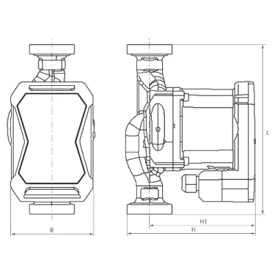 Насосы циркуляционные ESPA RE1-S 32-80 поверхностные, корпус - чугун, 220В