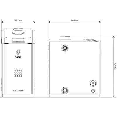 Котел газовый NAVIEN GST 49KN напольный двухконтурный, мощность - 49кВт, 220В