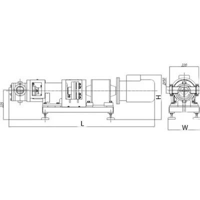 Насос шиберный Россия АНШ2/5-Ч поверхностный, корпус - чугун, мощность - 2.2кВт, производительность - 33л/мин, 380В