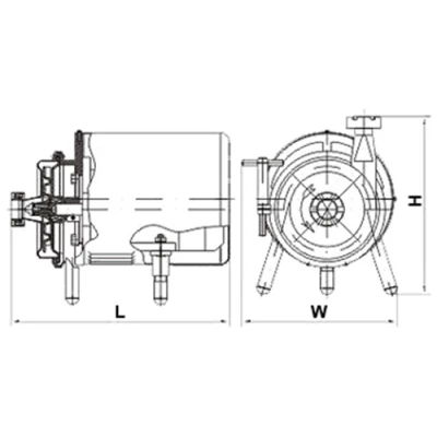 Насос центробежный Россия ОНЦ1-12.5/20М-ОХ поверхностный, корпус - нержавеющая сталь, мощность - 2.2кВт, производительность - 208л/мин, 380В