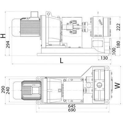 Насос шестеренный Россия ШНК9Р поверхностный, корпус - чугун, мощность - 2.2кВт, производительность - 47л/мин, 380В