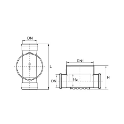 Кинета колодца с уплотнением Ostendorf MP 400 Ду110,1 вход - 1 выход