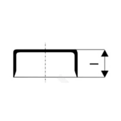 Крышка канализационная Ostendorf KGK Дн125, НПВХ наружный монтаж на гладкий конец трубы