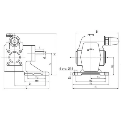 Насос шестеренный ПРАКТИК НМШ 8-25-6,3/10 поверхностный, корпус - сталь, мощность - 2.5кВт, напор - 5м, производительность - 105л/мин, 220В, без двигателя, без рамы