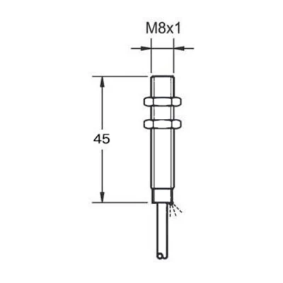 Датчики индуктивные Prompower KT208 резьбовые, монтаж - незаподлицо, расстояние срабатывания - 4мм, материал корпуса - нержавеющая сталь, IP67