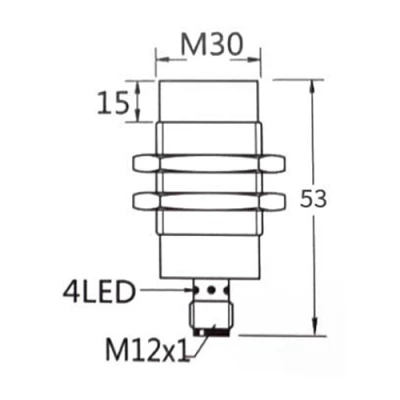 Датчики индуктивные Prompower KT130 резьбовые, монтаж - незаподлицо, расстояние срабатывания - 25мм, материал корпуса - никелированная латунь, IP67