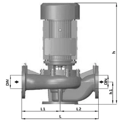 Насос циркуляционный PURITY PT 65-140/11 (N) поверхностный, корпус - чугун, мощность - 1.1кВт, напор - 13.5м, производительность - 600л/мин, 380В