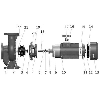 Насос циркуляционный PURITY PT 65-140/11 (N) поверхностный, корпус - чугун, мощность - 1.1кВт, напор - 13.5м, производительность - 600л/мин, 380В