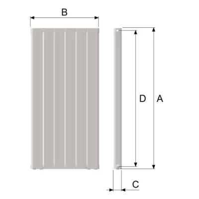 Радиаторы алюминиевые STOUT Sebino 2000, подключение - универсальное, материал - алюминиевый сплав