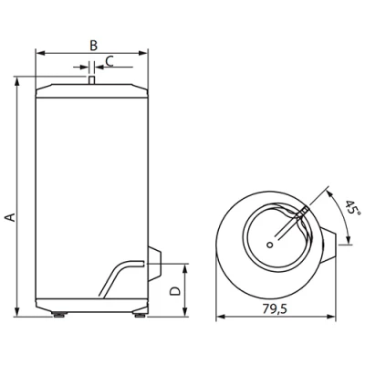 Водонагреватели электрические накопительные Ariston TI 500 500л, мощность - 6кВт