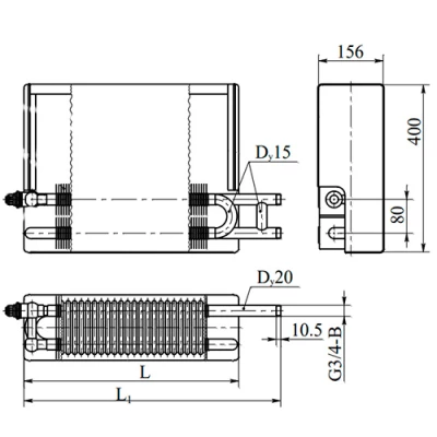 Конвекторы настенные концевые Универсал КА1 (ЗУ) У на п/у Ру10, теплоотдача - 1.471кВт, корпус - сталь, подключение - боковое, правое, с пластиной под счетное устройство